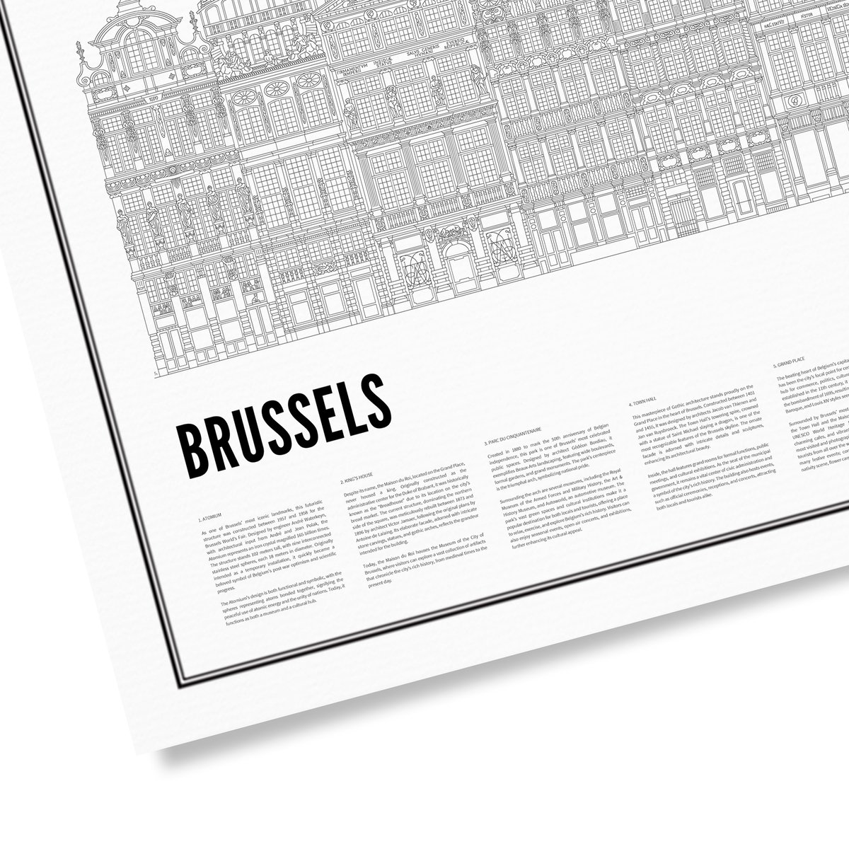 Poster von Iconics of Brussels | WIJCK.